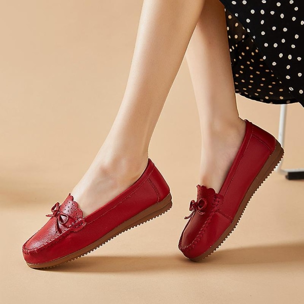 Damskor Mode Casual Platta damskor mn5806 Red 39