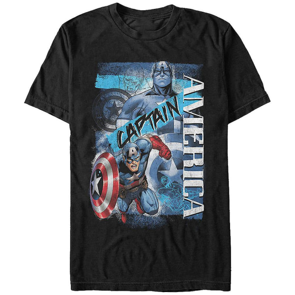 Collage Captain America T-shirt L