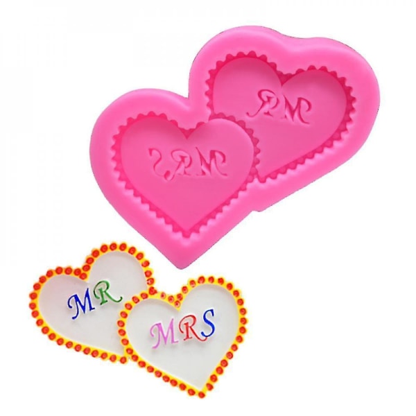 Mr-mrs Heart Shape Form