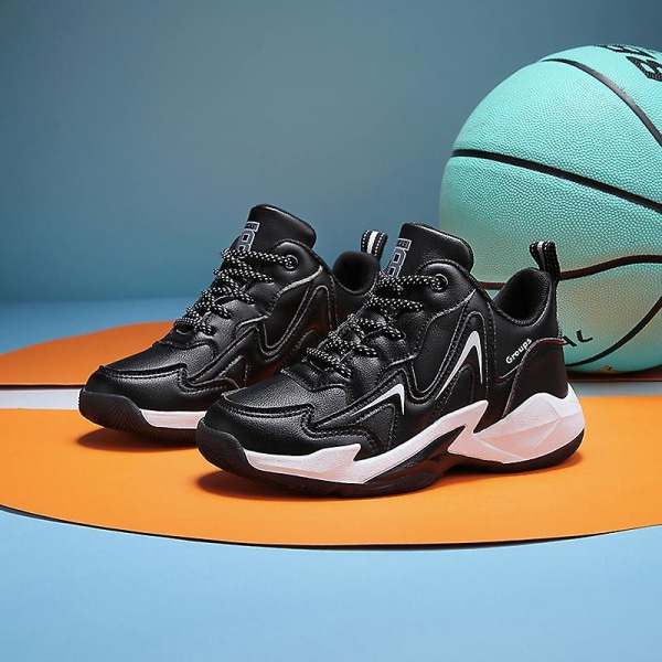 Barn Sneakers Pojkar Basketskor Halkfria Barn Sportskor 3Bl115 Black 40