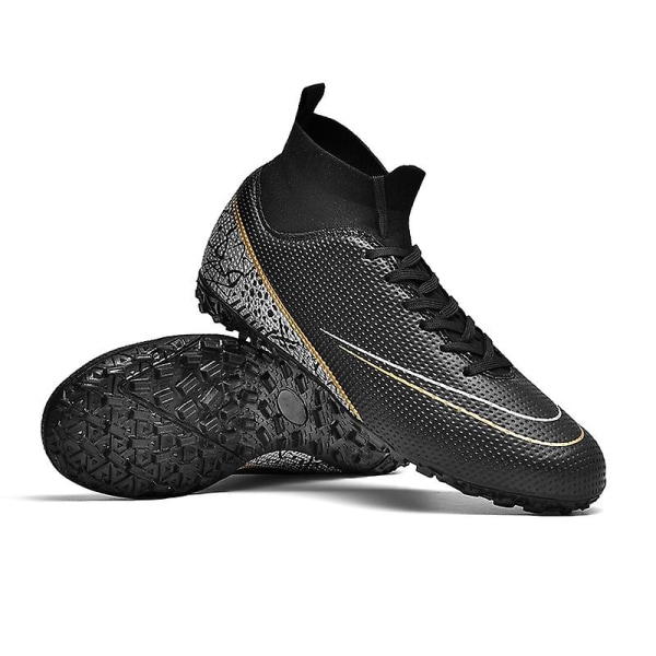 Fotbollsskor för män Halkfria fotbollsskor Klossar Gräs Fotbollssneakers 2L8231-1 Black 41