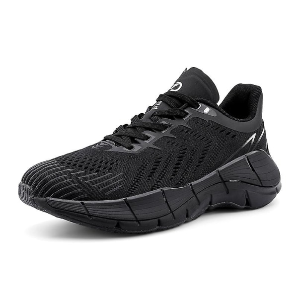 Herr Sport Löparskor Flygande Vävd Casual Sneakers Frlt55 Black 42