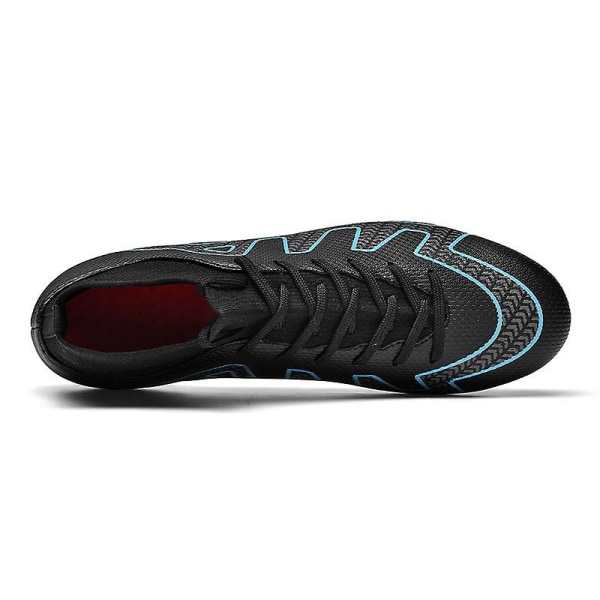 Fotbollsskor för män Halkfria fotbollsskor för herr Gräs Fotbollssneakers T22166 Black 41