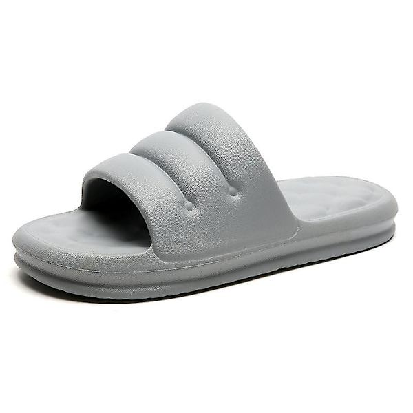 Herrsandaler Mjuka strandskor Surfingsporttofflor Fritidsskor för casual 2105 Gray 35