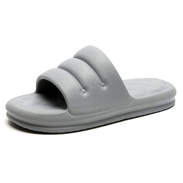 Herrsandaler Mjuka strandskor Surfingsporttofflor Fritidsskor för casual 2105 Gray 37