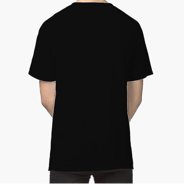 Herrtröja Calvin And Hobbes logotyp Mjuk bomull, kortärmad T-shirt Svart 2XL
