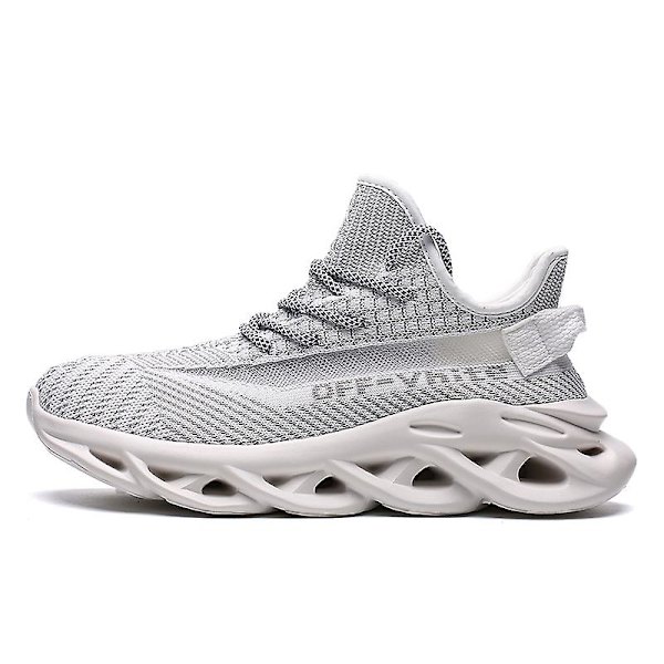 Män Lättviktssneakers Andas löparskor Mode Sportskor 3Dg83 White 41