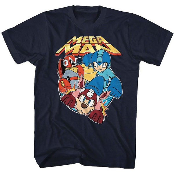 Mega Man Flat Colors T-shirt XL