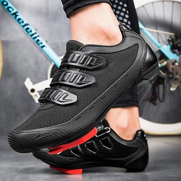 Cykel Sneaker Cleat Skor Herr Sport Dirt Road Bike Boots Speed Sneaker m85 Black 43
