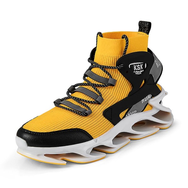 Herr Sport Athletic löparsneakers Walking Shoes 3B9997 Yellow 39