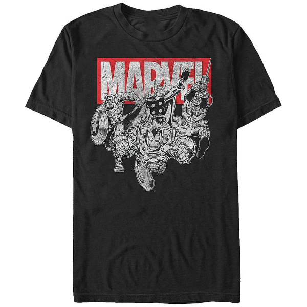 Marvel Comics Collage T-shirt L