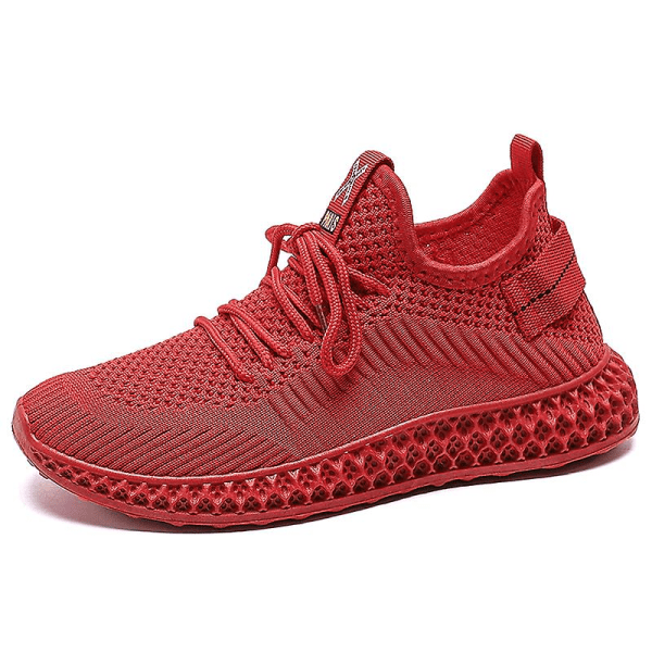 Dampromenadskor Andas Flying Woven Mesh joggingskor Halkfria sneakers 3Cc111 Red 35