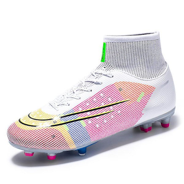 Fotbollsskor för män Halkfria fotbollsskor för herr, Gräs Fotbollssneakers Ck14 Pink 41