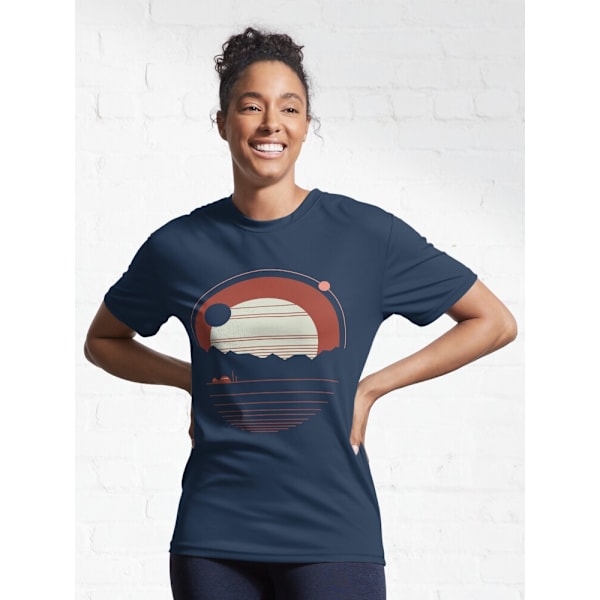Solitude Active T-shirt Navy L_Front