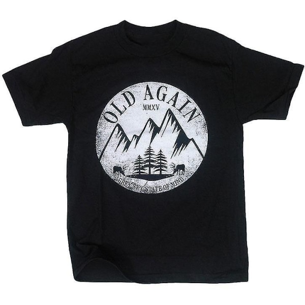 Old Again Grey Sky Mountains T-shirt XXL