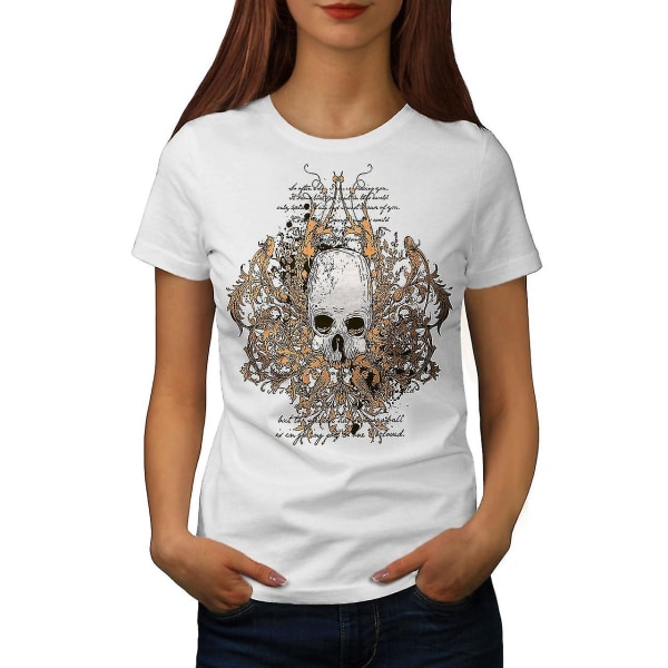 Death Metal Bad Guy Whitet-shirt för kvinnor XXL