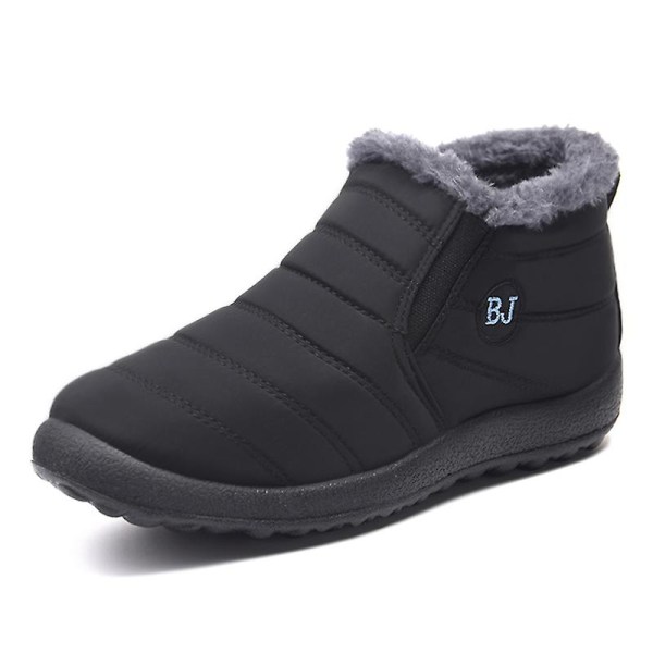 Snöskor för män varma ankelstövlar Halkskydd vinter utomhus casual 2Lm751 Black 41