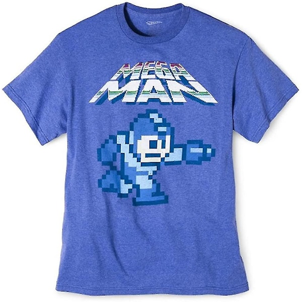 Megaman Pixel T-shirt - blå (xx-large) 3XL