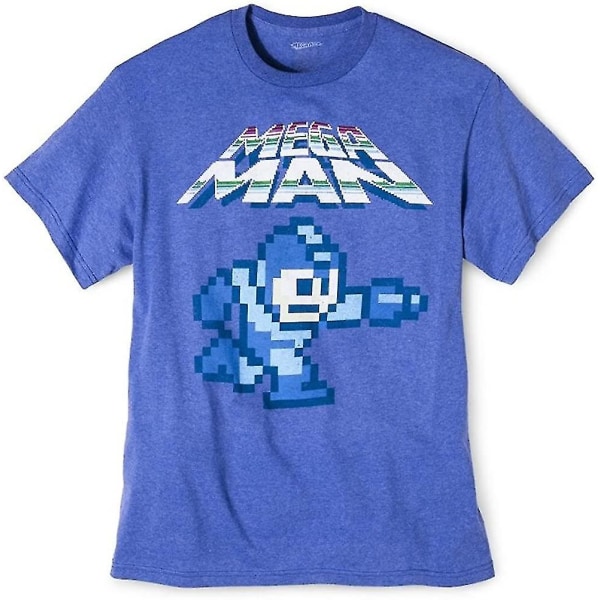 Megaman Pixel T-shirt - blå (xx-large) XL