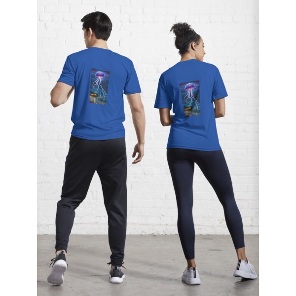 Elektrisk nattaktiv T-shirt Royal Blue M_Back