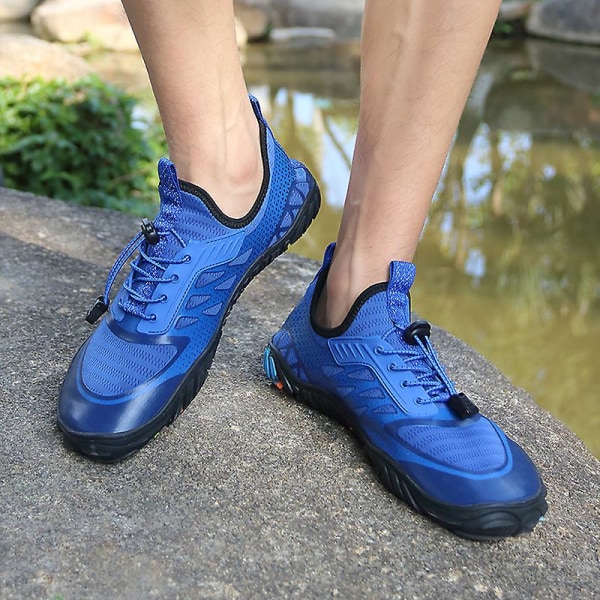 Vattenskor för män Beach Pool Shoes Quick-Dry Yoga Sportskor för kvinnor 22 Blue 38