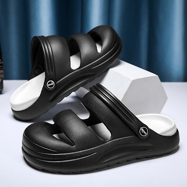 Herr Dam Strandtofflor Mode Sandaler Utomhus Inomhusskor 2766 Black 40-41