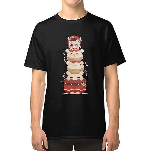 Genshin Impact Chibi Klee Kawaii Jumpy Dumpty Cluster Granade T-shirt S