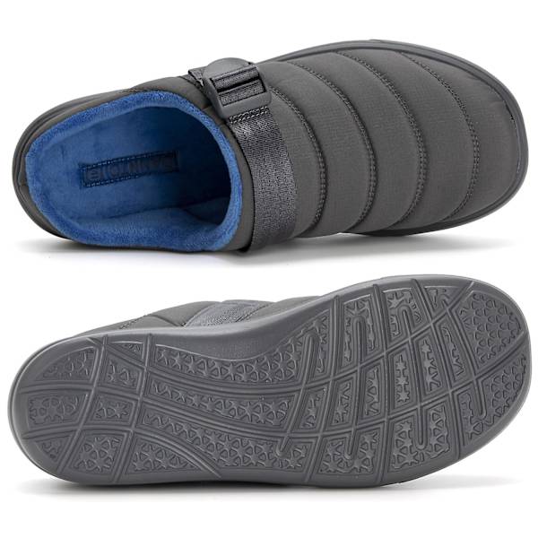 Herr bomullstofflor Varma vinterhalkfria skor Hk999 GrayBlue 41
