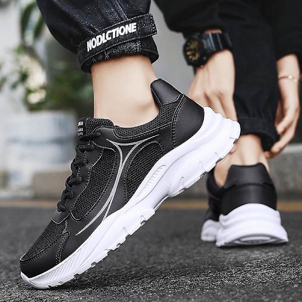Herrsneakers Andas löparskor Mode Sportskor 3Ank12 BlackWhite 41