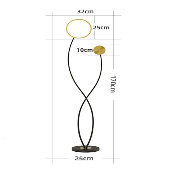 18W Soffbordsgolvlampa (varmt ljus)