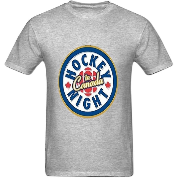 Jeaniscat Herrmode 2016 Hnic Hockey Night In Canada Tema Logotyp ärm T-shirt 3XL