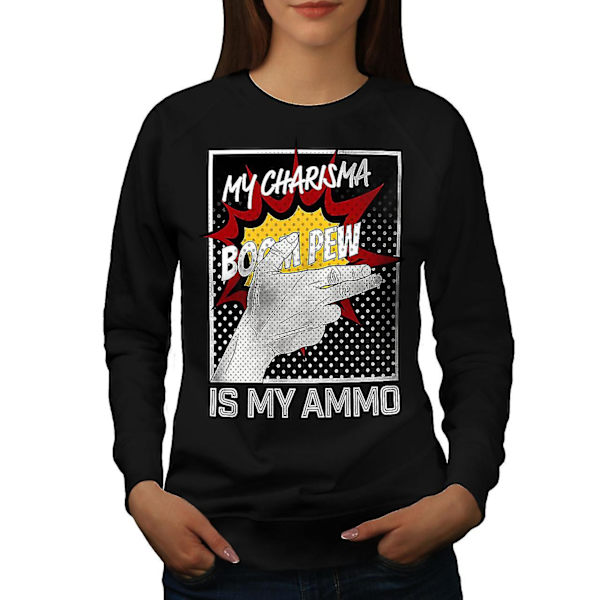 Charisma Comics Mode kvinnor Blacksweatshirt XL
