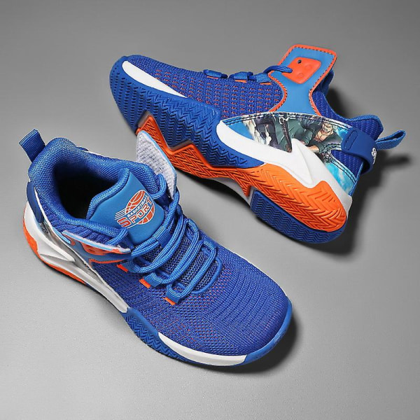 Basketskor för barn Andas Sneakers Löparskor för pojkar 2236 Blue 39