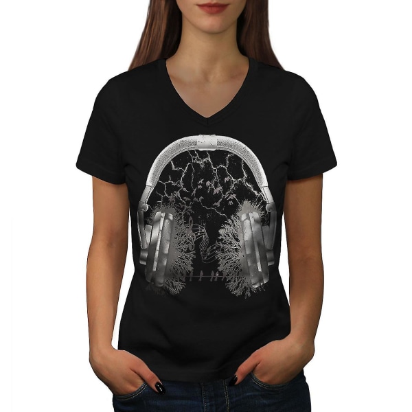 Hörlurar Skog T-shirt för kvinnor XL