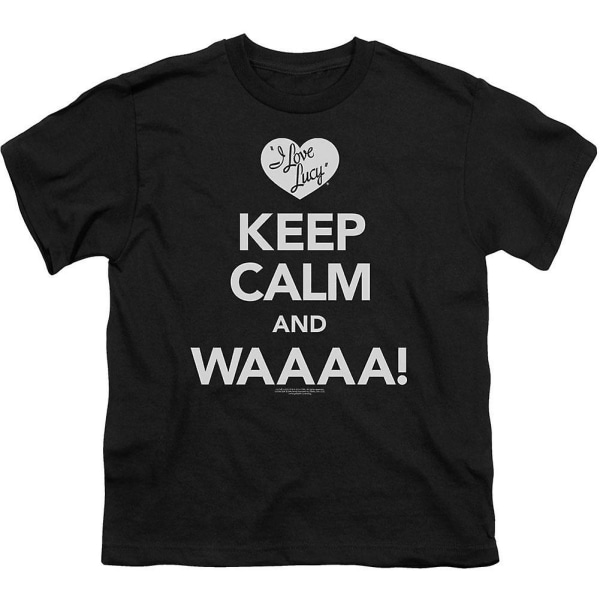 Jag älskar Lucy Keep Calm Waaa Youth T-shirt M