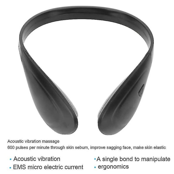 V Face Shaping Massager Elektrisk åtstramning Uppstramande hals V Face Machine 3 växlar Justering med akustisk vibration Lyftande ansikte White