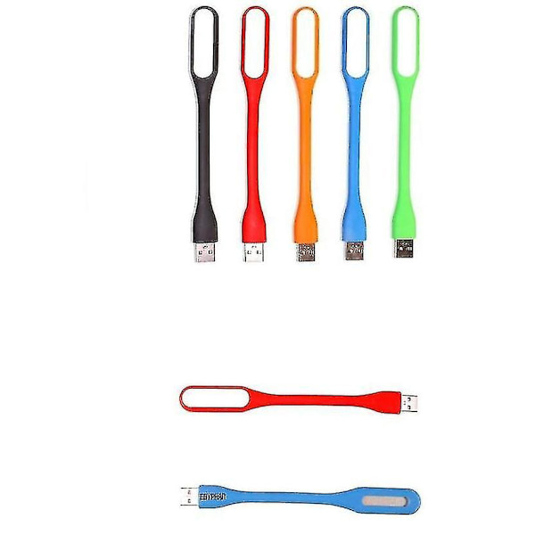 Boklampa, LED USB mini nattlampa 5v 1,2w Power Bank Läslampa (grön)