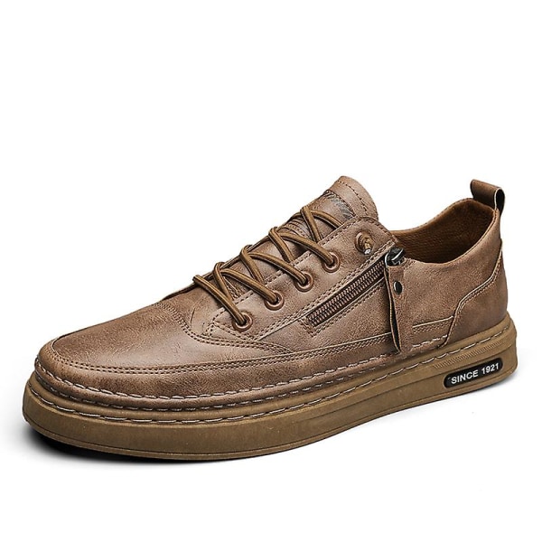 Herr Casual Skor Läder Skor Board Shoes Frc928 Brown 40