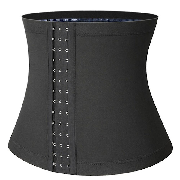 Magreducerare för män Bastu Body Shaper Fitness Svetttrimmer Bälte Waist trainer Magbantning Shapewear Waist trainer Korsett, dragkedja Silver L XL