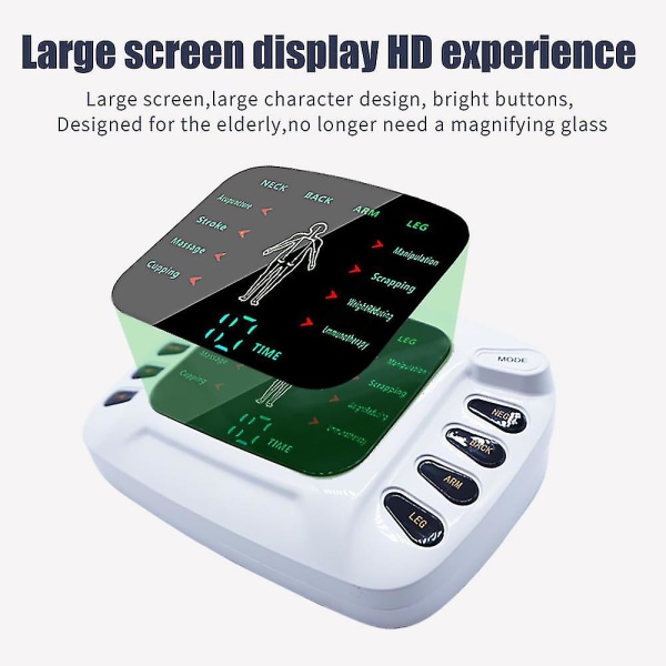 Tens Ems muskelstimulator elektrisk pulsmassager Digital terapimaskin Akupunktur Kroppsmassage Muskler Elektrostimulator