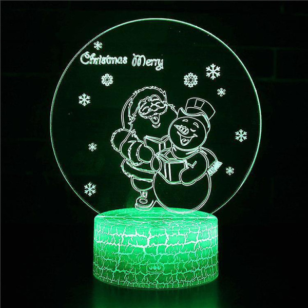 3D Illusion lampa 7 färger Optical Change Touch Light USB och fjärrkontroll Art Deco gör en romantisk