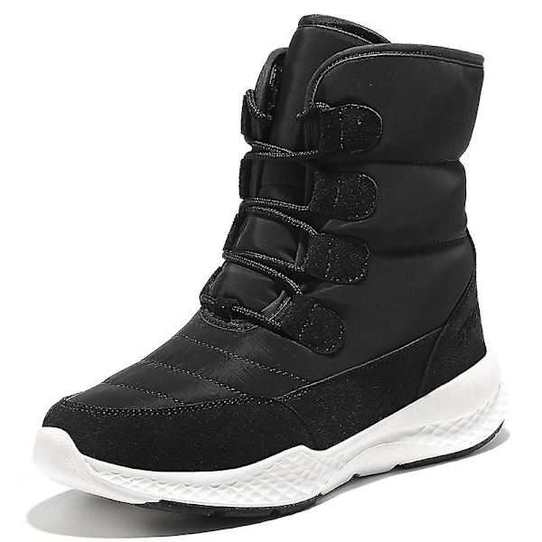 Dam Vintersnöstövlar Varma ankelstövlar Antisladd vinterskor 2K2118 Black 40