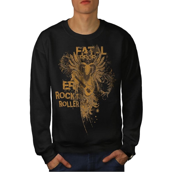Fatal Error Rock Music Men Blacksweatshirt XXL