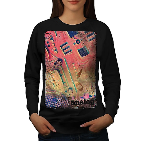 Analog Technology Women Blacksweatshirt L