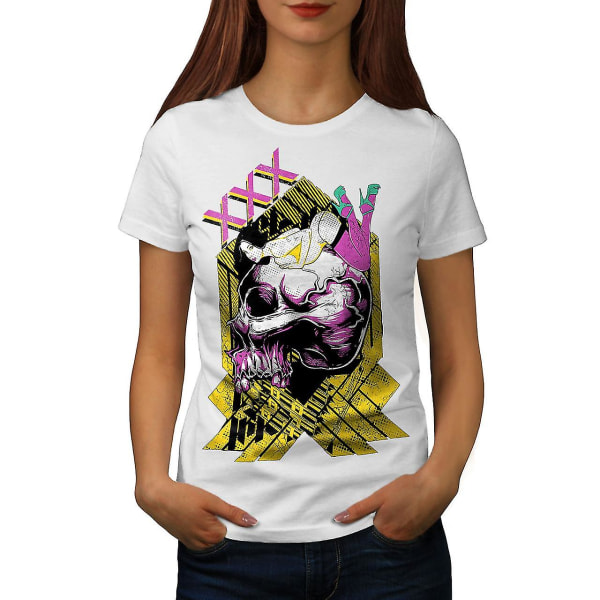 Sexig flicka Hot vuxen skalle Kvinnor Whitet-shirt 3XL