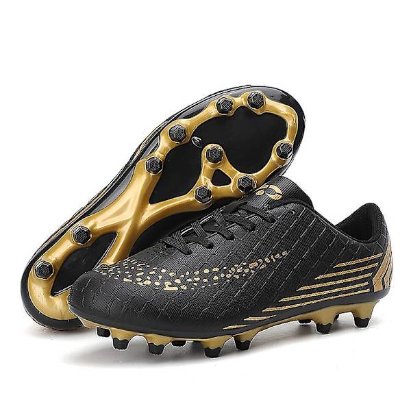 Fotbollsskor för män Halkfria fotbollsskor Klossar Gräs Fotbollssneakers 3C26036A Black 41