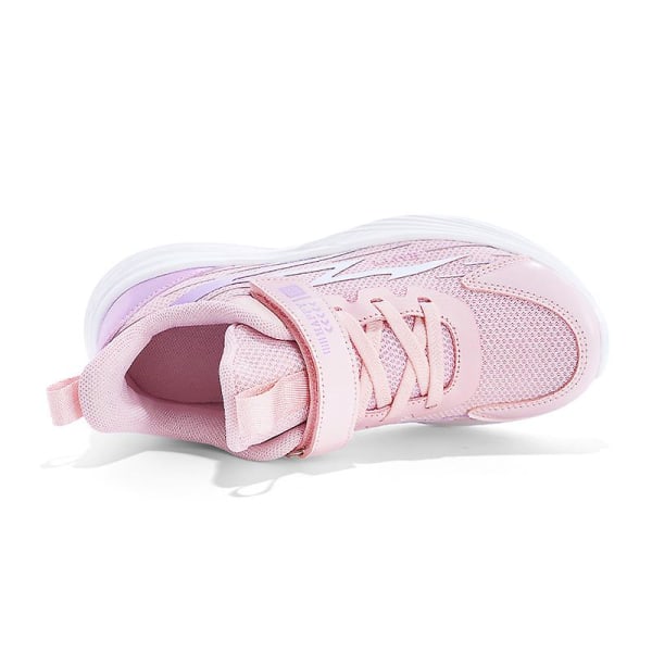 Sneakers för barn för pojkar, flickor, löpning tennisskor, lätt andas, sport, atletisk 3B2039 Pink 33