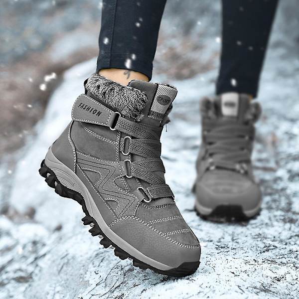 Herr vandringsskor Andas sneakers Halkfria utomhussnöskor 2J2396 Gray 41