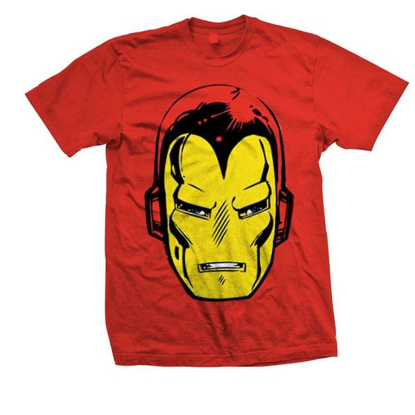 Iron Man T-shirt med stort huvud XL