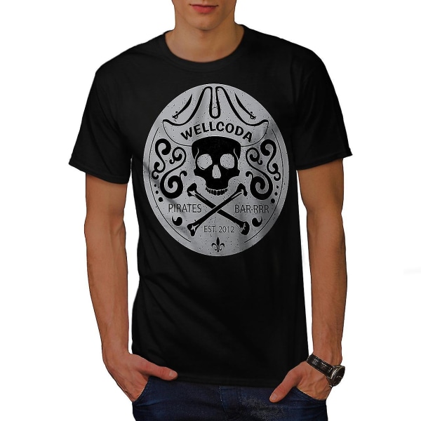 Wellcoda Pirate Men Blackt-shirt S
